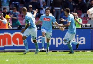 Dossena in gol contro la Lazio (Getty Images)