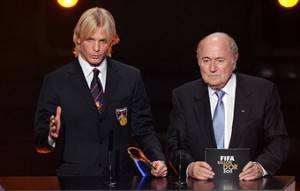 Farina con Blatter (Getty images)