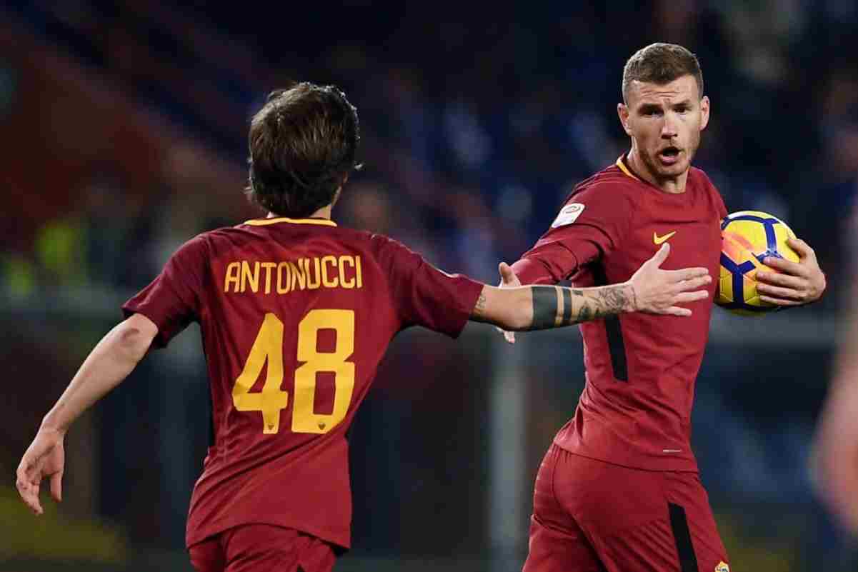 Antonucci Dzeko calciomercato Roma