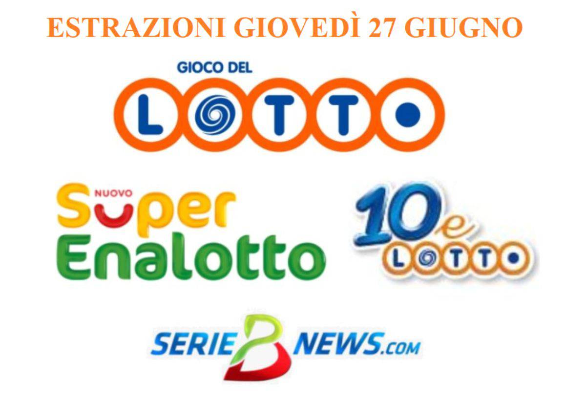 Lotto SuperEnalotto 27 giugno 2019