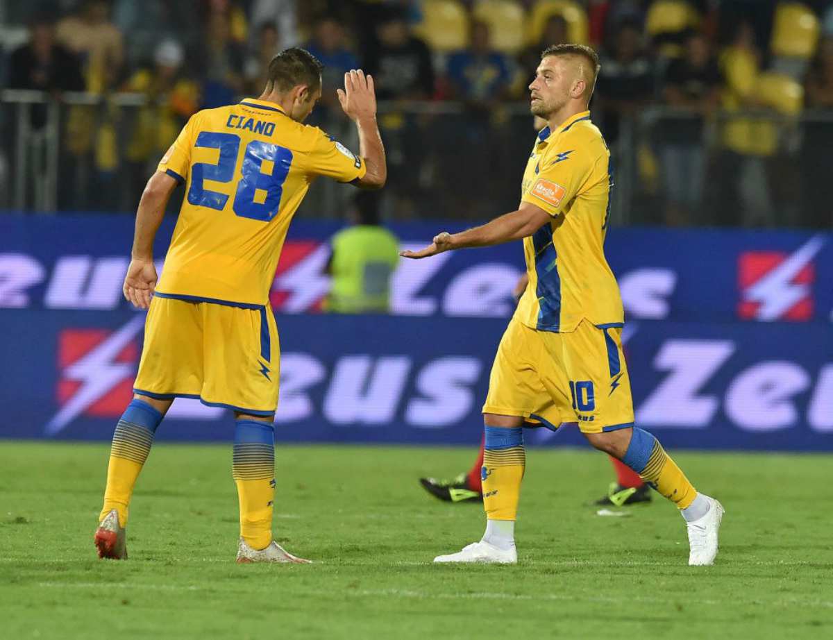 frosinone infortunio dionisi perugia