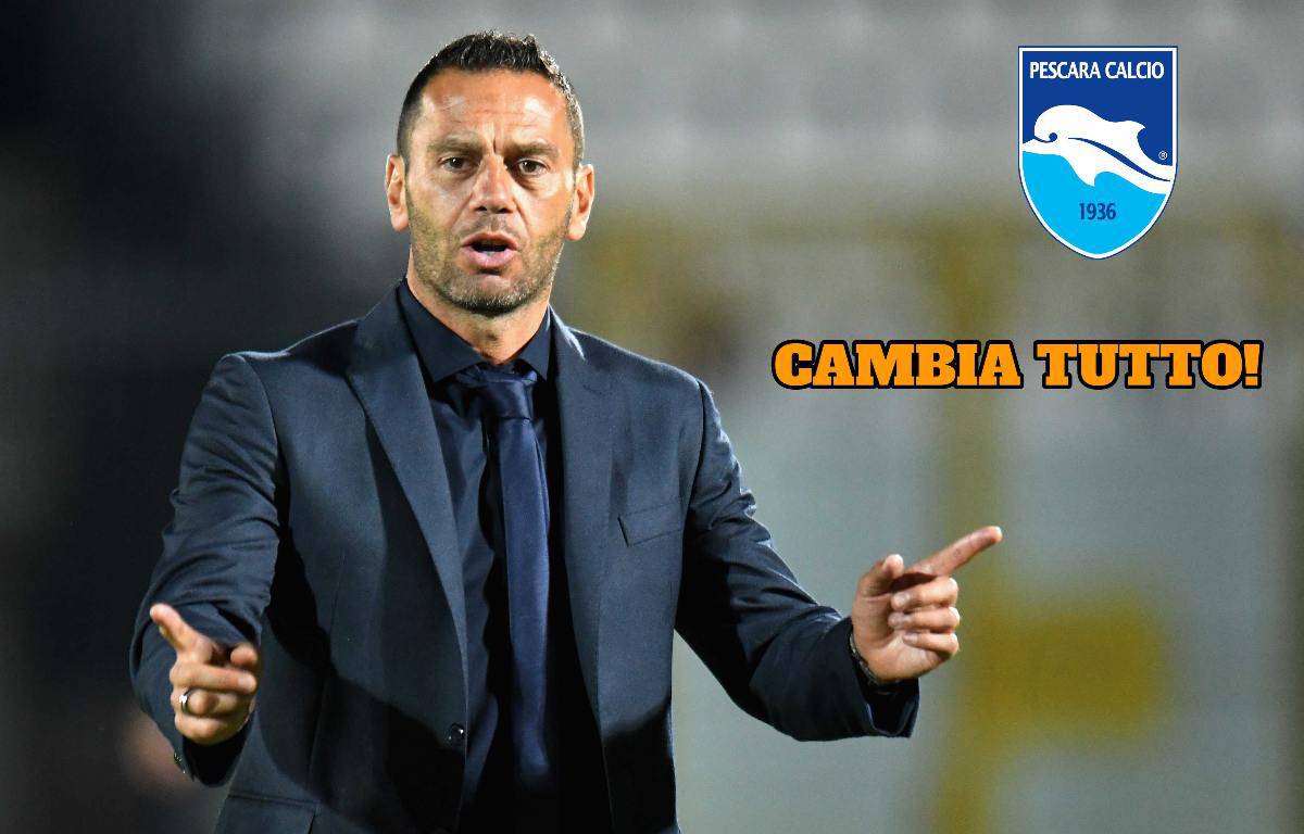 Pescara, Luciano Zauri cambia modulo con l'Ascoli