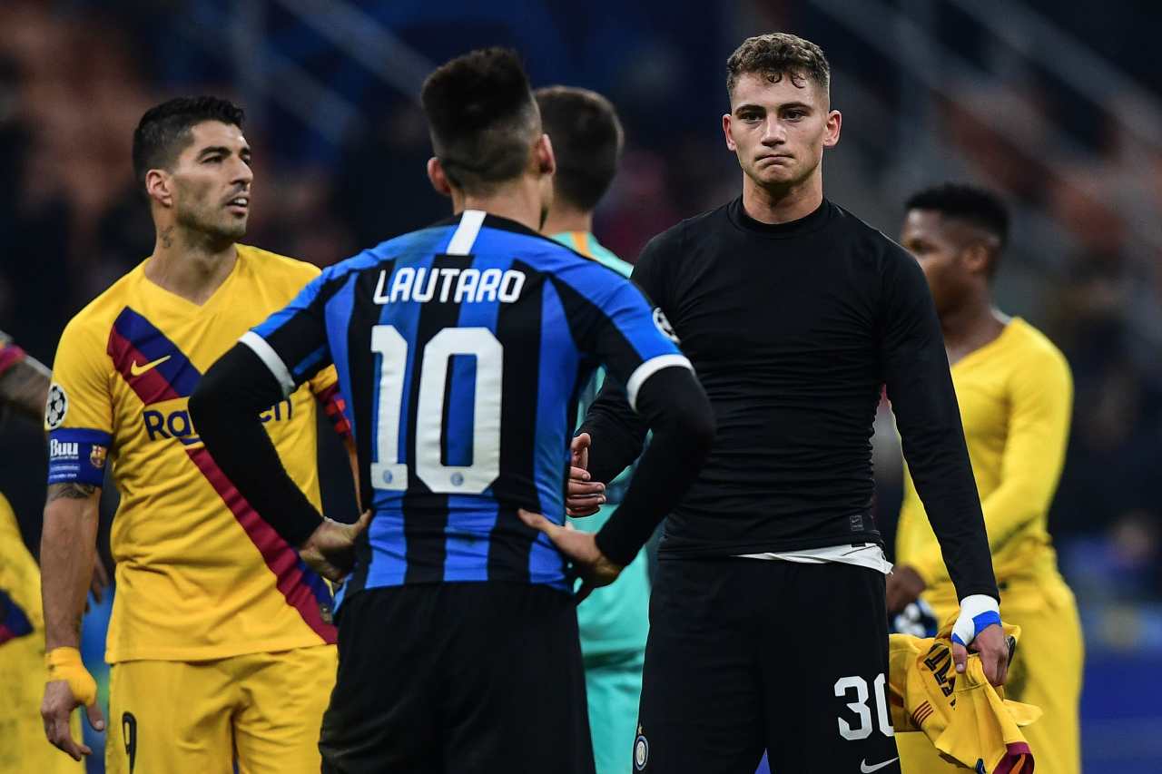 Sebastiano Esposito Inter Lautaro Martinez Suarez