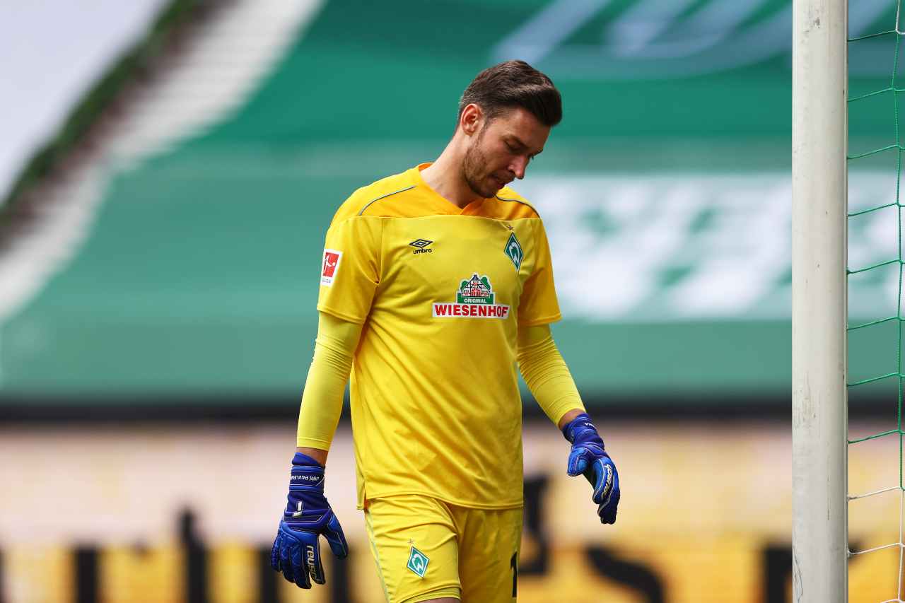 Il portiere del Werder Brema, Jiri Pavlenka. Foto ©Getty Images.