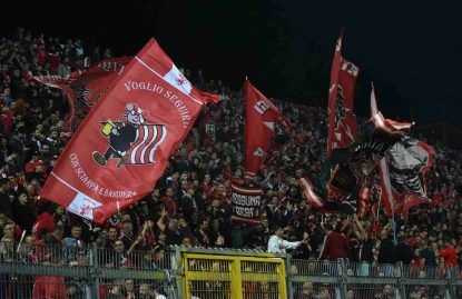 la curva del Perugia (foto Getty Images).