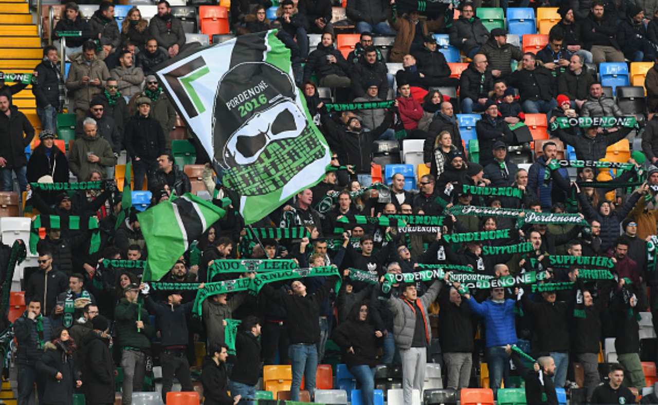 La curva dei Pordenone (foto Getty Images).