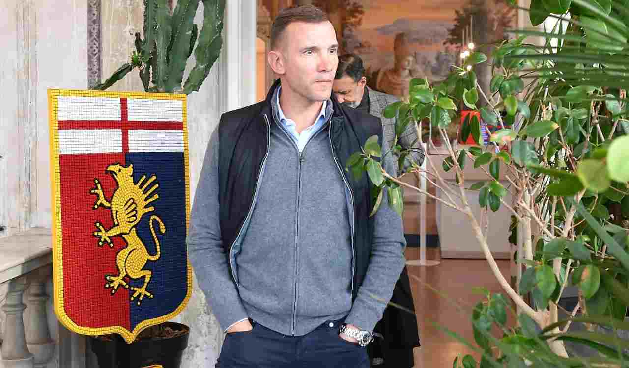 Shevchenko nella sede del Genoa