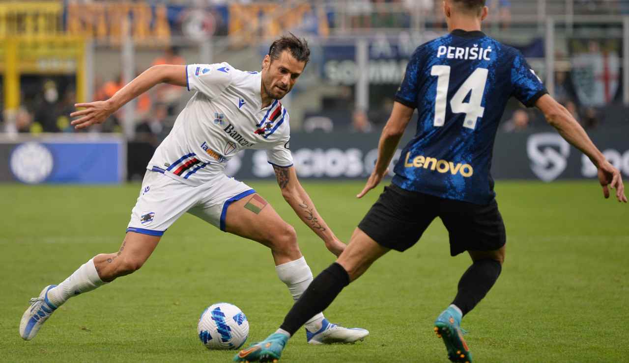 Antonio Candreva in azione