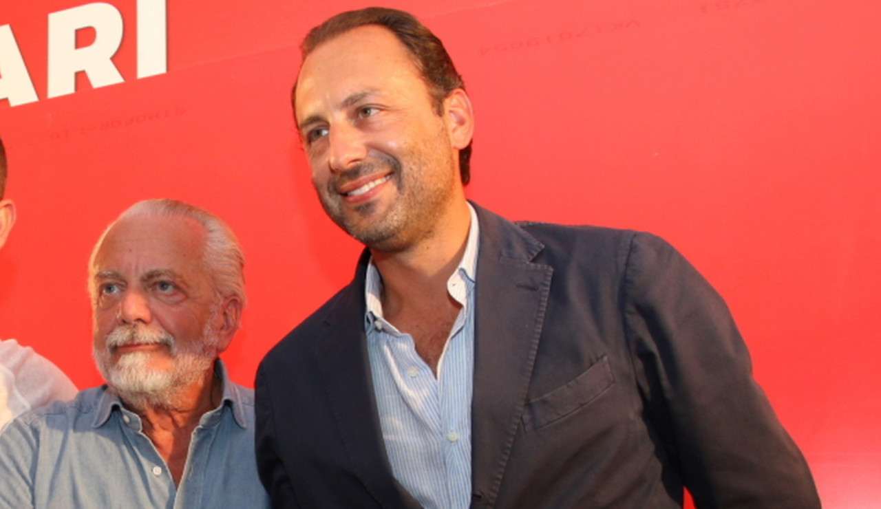 Luigi e Aurelio De Laurentiis sorridenti