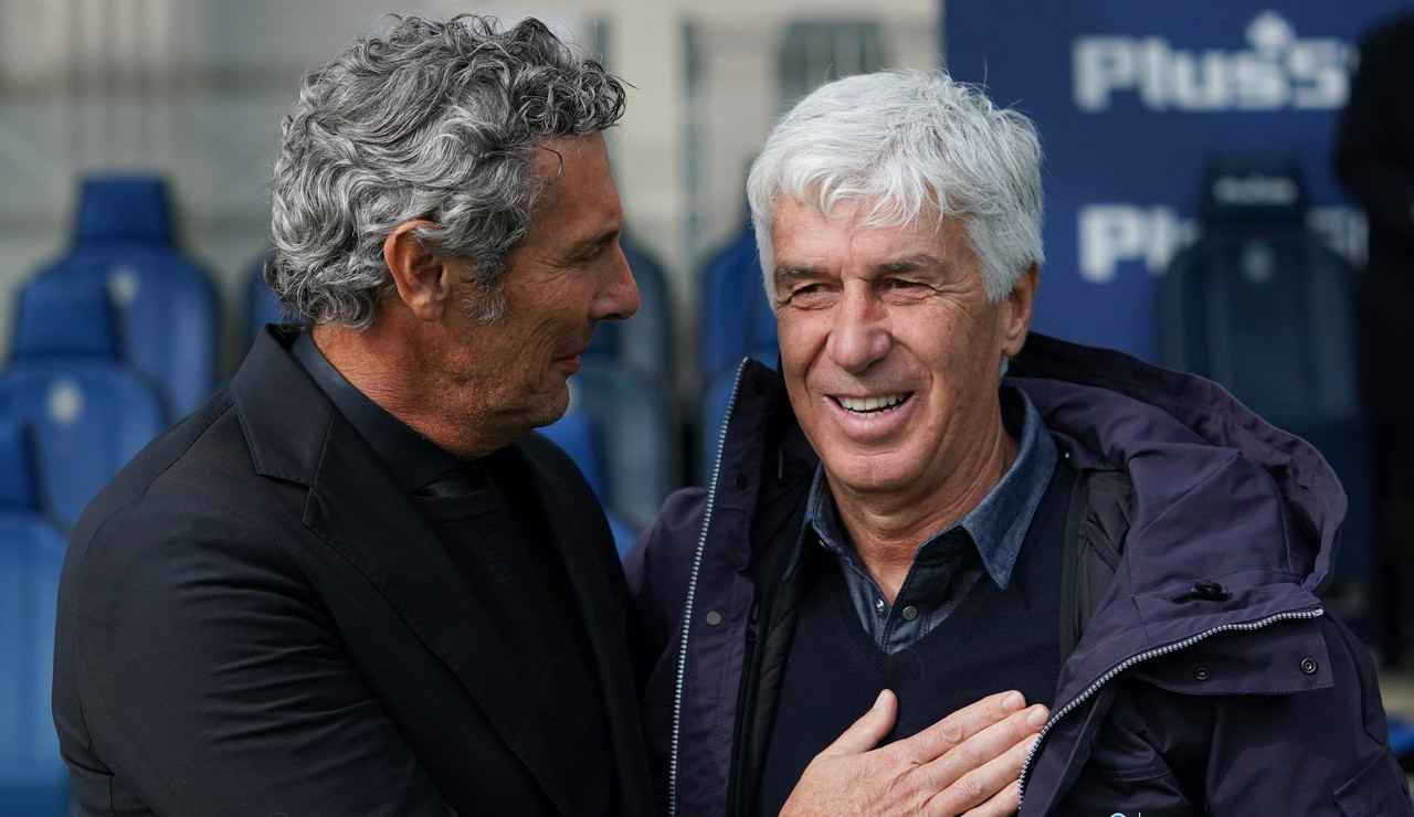 Ivan Gotti e Gian Piero Gasperini si abbracciano