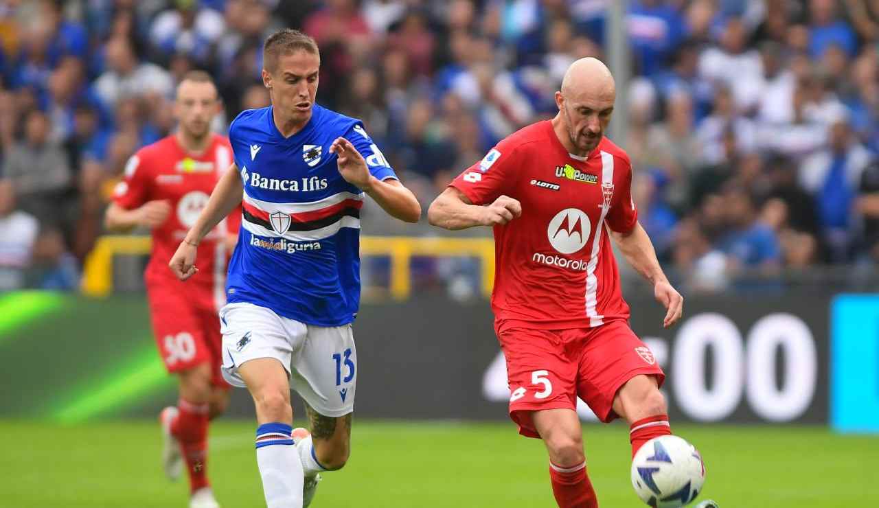 Andrea Conti in azione