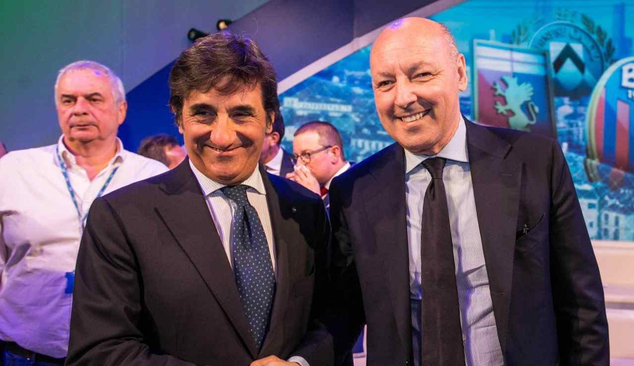 Urbano Cairo e Giuseppe Marotta sorridenti