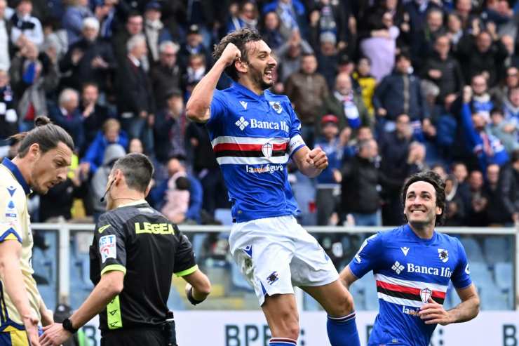 Con la probabile retrocessine in B del club doriano, il bomber saluterà Genova