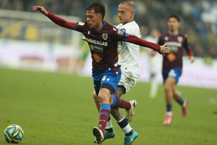 Alessandro Fontanarosa in azione con la Reggiana