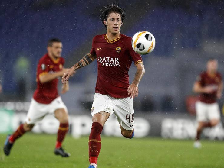 Mirko Antonucci con la maglia della Roma