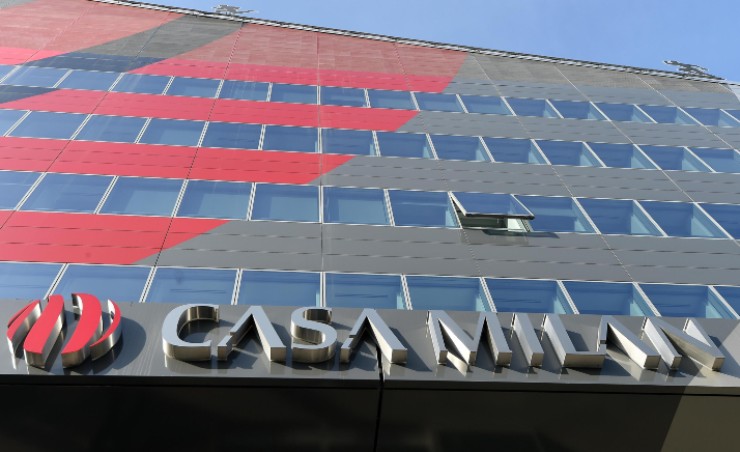 La sede dell'AC Milan in Via Aldo Rossi