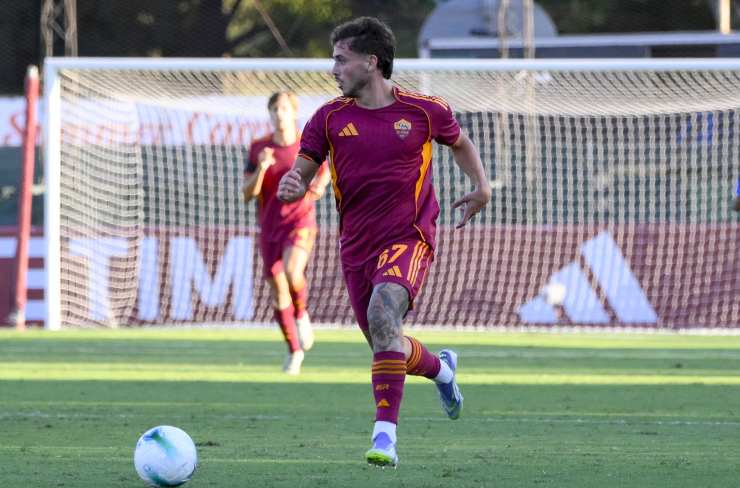 Luigi Cherubini in azione con la Roma