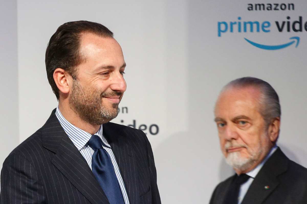 Aurelio De Laurentiis con il figlio Luigi