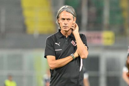 L'allenatore del Palermo Filippo Inzaghi