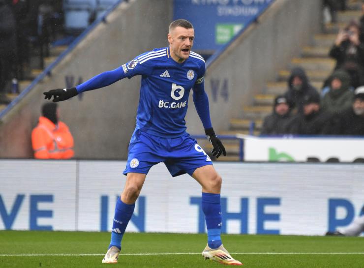 Jamie Vardy in maglia Leicester