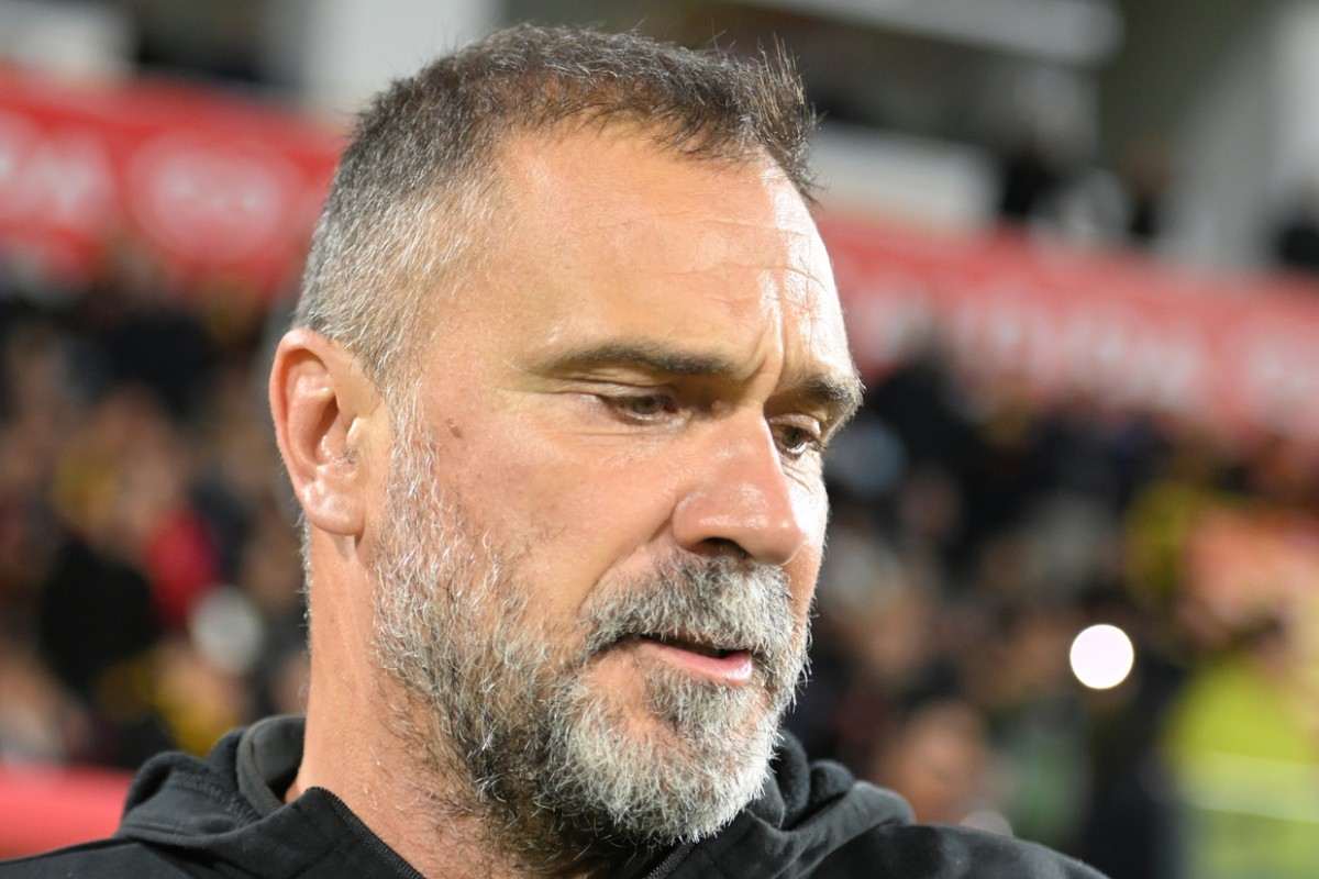 Luca D'Angelo contrariato