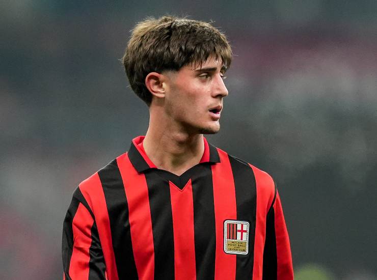 Il centrocampista Mattia Liberali con il Milan