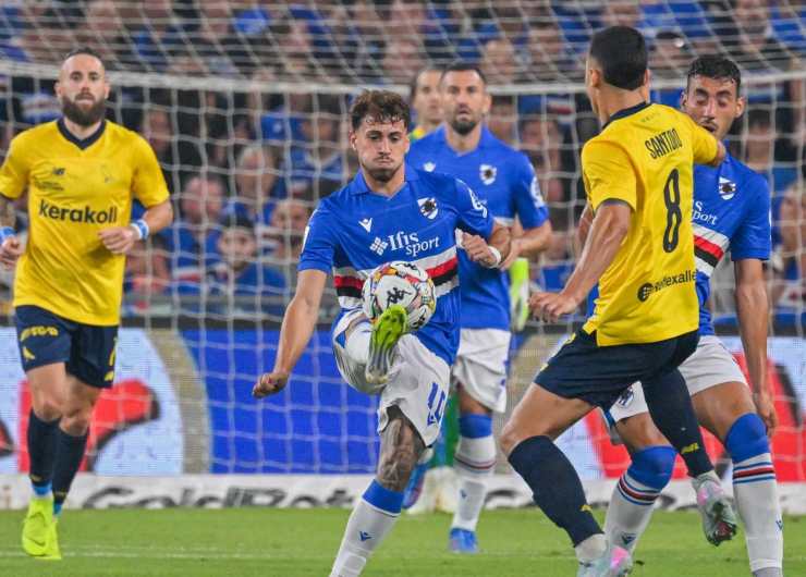 Una fase di Sampdoria-Modena