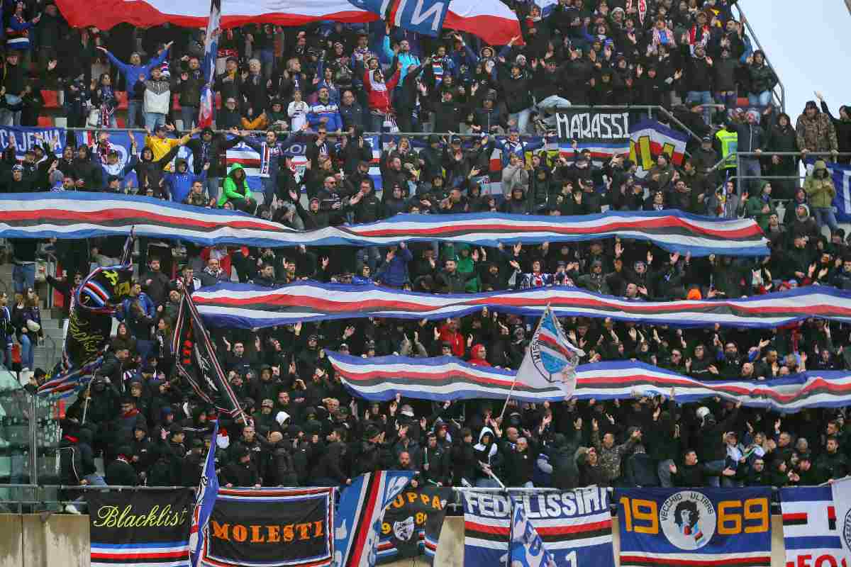 I tifosi della Sampdoria in trasferta